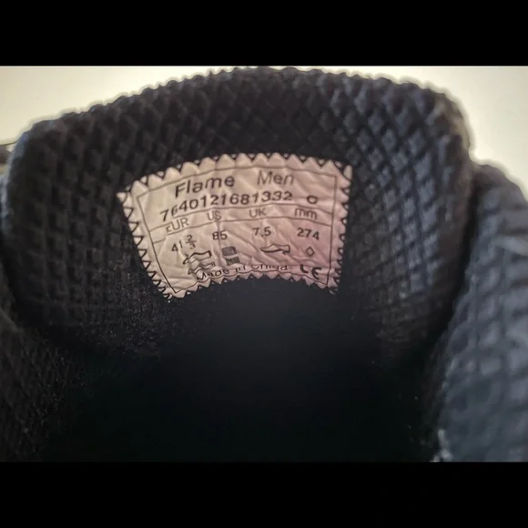 MBT RARE FLAME RED/BLACK PHYSIOLOGICAL ROCKER SHOES SIZE 8 1/2  WORN ONCE - Picture 9 of 10